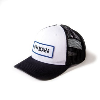 Yamaha Throwback Snapback Hat / White-Black