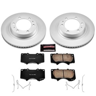 Evolution Coated Rotor And Low-Dust Ceramic Brake Pad Kit