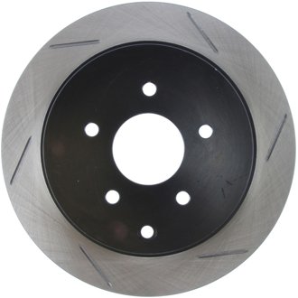 Sport Slotted Brake Rotor; Rear Left