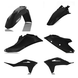 21-23 GasGas MC125/250F/450F/ EX300/250F/350F/450F Plastic Kit - Black