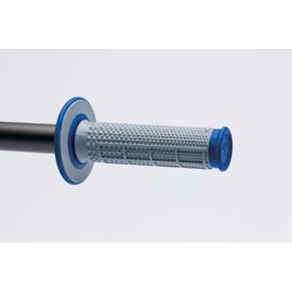 MX Dual Compound Grips Tapered 1/2 Waffle - Grey/ Blue