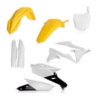 10-18 Yamaha YZ250F/ 14-17 YZ450F Full Plastic Kit - Yellow/White