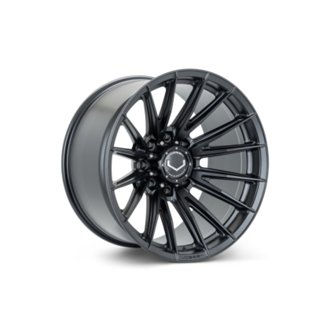HFX-2 - 20x10in - 5x120 BP - ET23 -DEEP - 67.00 - Satin Black Wheel