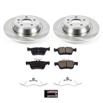 Oe Stock Replacement Low-Dust Ceramic Brake Pad And Rotor Kit