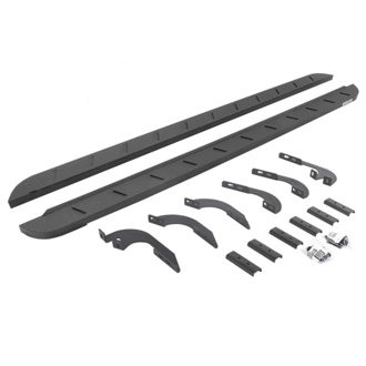 RB10 Slim Line Running Boards with Mounting Brackets Kit