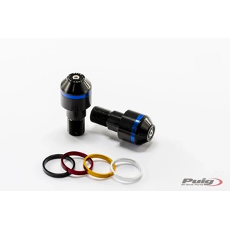 Short Bar End Weights With Rim Black