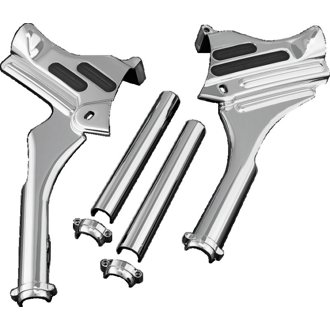 Deluxe Neck Covers 95-07 Touring Models Chrome