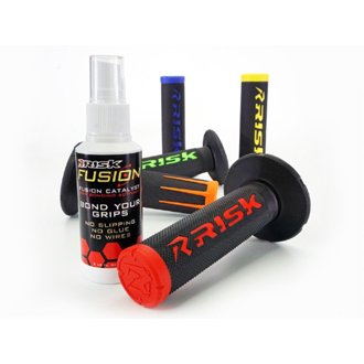 MOTO GRIPS - FUSION 2.0 WITH GRIP TECH - GREEN