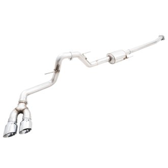 AWE 0FG Dual Side Exit Exhaust for '21+ Ford F-150 - 4.5" Chrome Tips