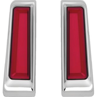 Tracer L.E.D. Inserts For Saddlebag Supports Chrome