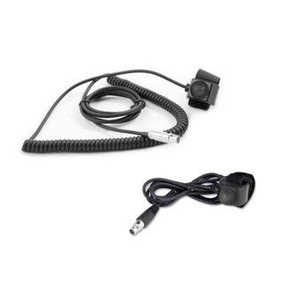 Velcro Mount Push To Talk (Ptt) Buttons For Intercoms Driver Ptt- Coil Cord