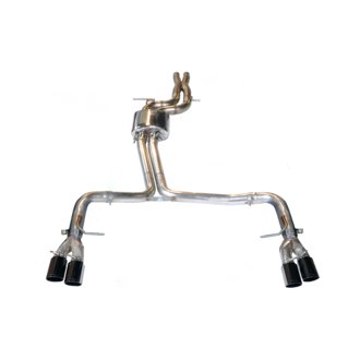 AWE Track Edition for Audi B8 S4 3.0T - Diamond Black Tips (90mm)