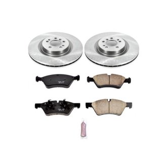Oe Stock Replacement Low-Dust Ceramic Brake Pad And Rotor Kit
