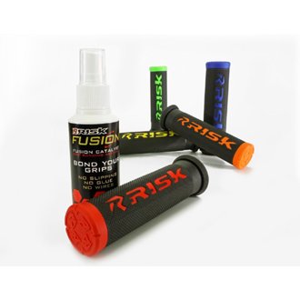 ATV/MTB GRIPS - FUSION 2.0 WITH GRIP TECH - BLUE
