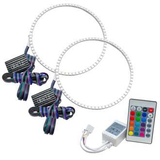 Wrangler Jl/Gladiator Jt Led Surface Mount Headlight Halo Kit - Colorshift Sim