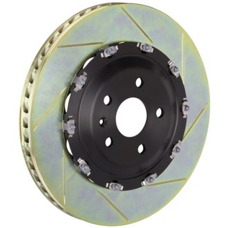 06-08 RS4 Front 2-Piece Discs 380x34 2pc Rotor Slotted Type-1