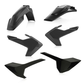 17-19 Husqvarna TE150/250/300/ FE250/350/450/501/ TE250i/ TE300i Plastic Kit - Black