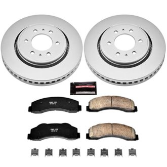 Evolution Coated Rotor And Low-Dust Ceramic Brake Pad Kit