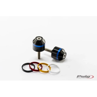 Short Bar End Weights With Rim Black