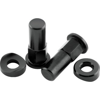 Rim Lock Nuts (Pair) T6 Aluminum/Black