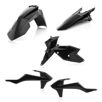 17-19 KTM XC-W150/250/300/ EXC-F250/350/450/500 Plastic Kit - Black