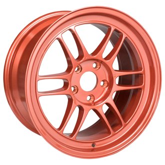 RPF1 17x9 5x114.3 35mm Offset 73mm Bore Orange Wheel