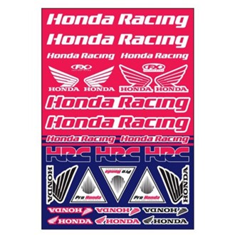 Honda Oem Sticker Sheets Honda Racing
