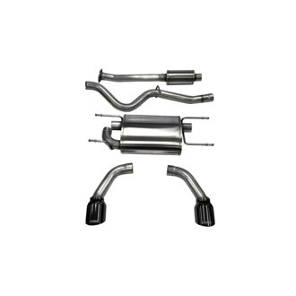 Corsa 2012-2025 Scion FRS / Subaru BRZ Black Tip Sport Cat-Back Exhaust