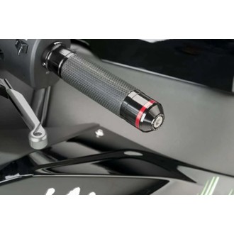 Short Bar End Weights With Rim Black