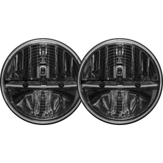 7 Inch Round Heated Headlight Kit With PWM Adaptor, Pair
