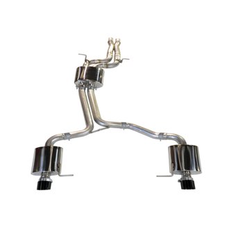 AWE Touring Edition for 8R Q5 3.0T Dual Outlet, Diamond Black Tips