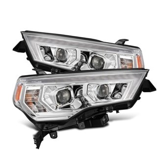 14-22 Toyota 4Runner PRO-Series Projector Headlights Black w/Seq. Sig. + DRL