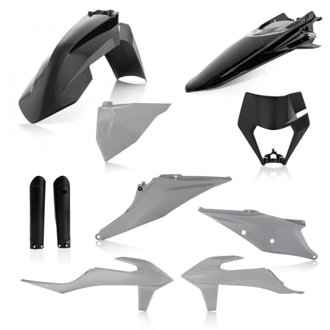 20-23 KTM 150-500 XCF-W/ XC-W-tpi/ EXC-tpi/ EXC-F Full Plastic Kit - Gray/Black