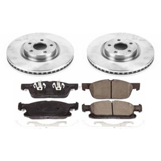 Oe Stock Replacement Low-Dust Ceramic Brake Pad And Rotor Kit