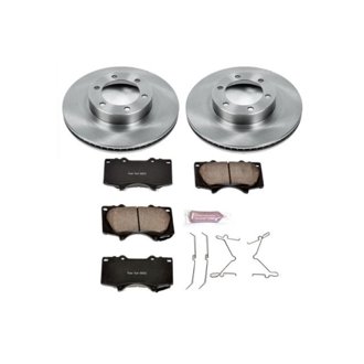 Oe Stock Replacement Low-Dust Ceramic Brake Pad And Rotor Kit