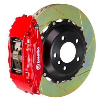 98-02 Camaro/Firebird Front GT BBK 4 Piston Cast 2pc 332x32 2pc Rotor Slotted Type1-Red