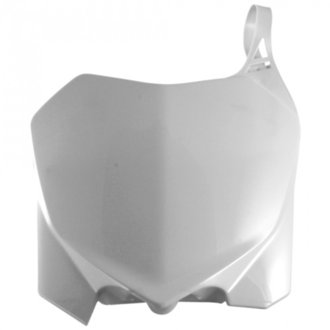 09-13 Honda CRF250R/ CRF450R Front Number Plate - White