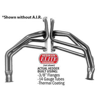HD SILVER LONG, EO CLUTCH HEADERS; 67-91 GM TRUCK, MOTORHOME; 283-400 WITH A.I.R
