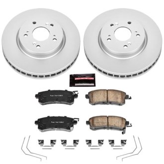 Evolution Coated Rotor And Low-Dust Ceramic Brake Pad Kit