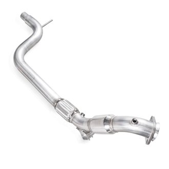 2015-16 Mustang Downpipe 3in High-Flow Cats Factory Connection