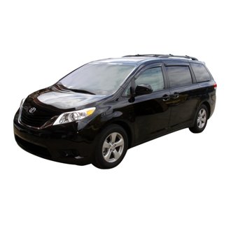 AVS 11-18 Toyota Sienna Ventvisor Outside Mount Window Deflectors 4pc - Smoke