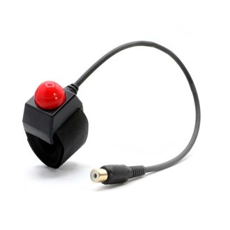 Motorcycle Push To Talk (Ptt) Velcro Mount With Rca Connector