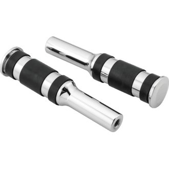 Bikers Choice Chrome Billet Three Band Replacement Pegs For Forward Controls