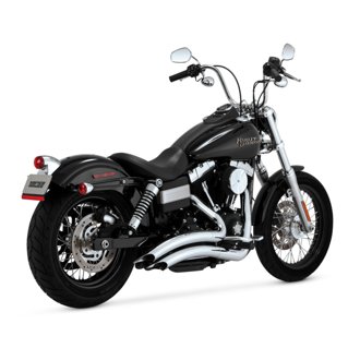 HD Dyna 06-09 Big Radius 2-2 Chrome Full System Exhaust