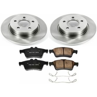 Oe Stock Replacement Low-Dust Ceramic Brake Pad And Rotor Kit