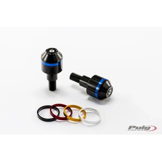 Short Bar End Weights With Rim Black