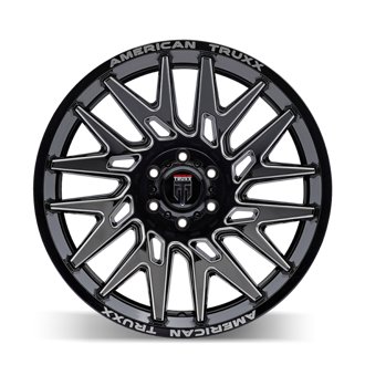 AT1919 Evolution 22x12 / 8x170 BP / -44mm Offset / 125.2mm Hub Gloss Blk Mill Wheel