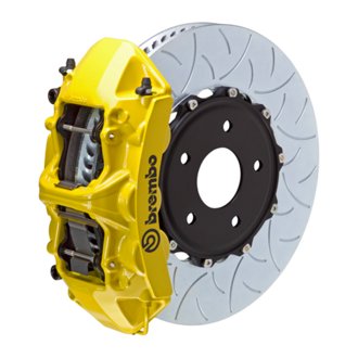 15-19 Corvette Z06 Excl CC Brakes Fr GT BBK 6Pis Cast 380x34 2pc Rtr Slot Type3-Yellow