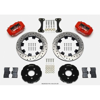 Wilwood Forged Dynalite Front Hat Kit 12.19in Drilled Red 00-04 PT Cruiser/03-04 SRT/4