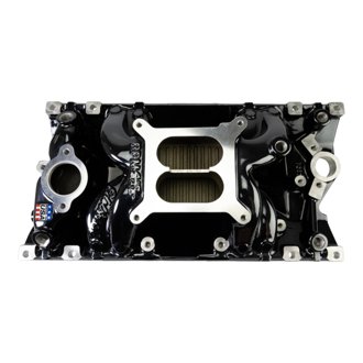 Rpm Air-Gap Manifold For Small-Block Chevy Vortec, Black Plasma Finish